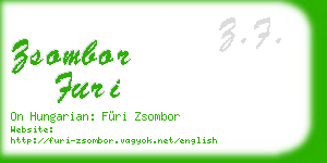 zsombor furi business card